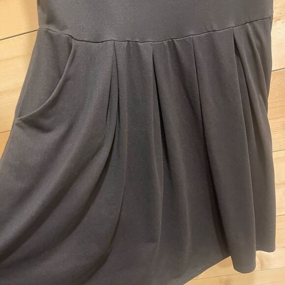 Andree by Unit Black Fit and Flare Pockets Long Sleeve Skater Dress Large - Picture 6 of 6